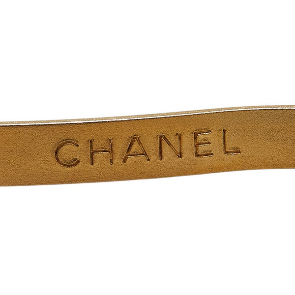 シャネル COCO  カチューシャ ゴールド ホワイト メッキ フェイクパール レディース CHANEL 【中古】