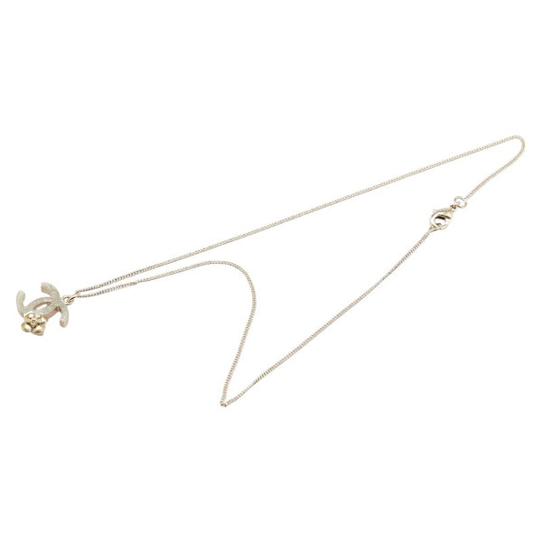 シャネル ココマーク フラワー モチーフ ネックレス ゴールド メッキ レディース CHANEL 【中古】