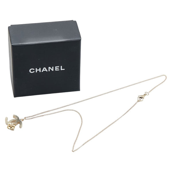シャネル ココマーク フラワー モチーフ ネックレス ゴールド メッキ レディース CHANEL 【中古】
