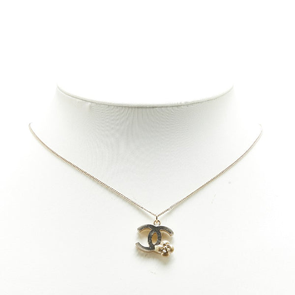 シャネル ココマーク フラワー モチーフ ネックレス ゴールド メッキ レディース CHANEL 【中古】