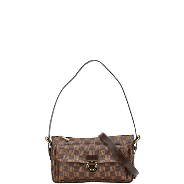 ルイ ヴィトン ダミエ ラヴェッロGM 斜め掛け ショルダーバッグ N60006 ブラウン PVC レザー レディース LOUIS VUITTON 【中古】