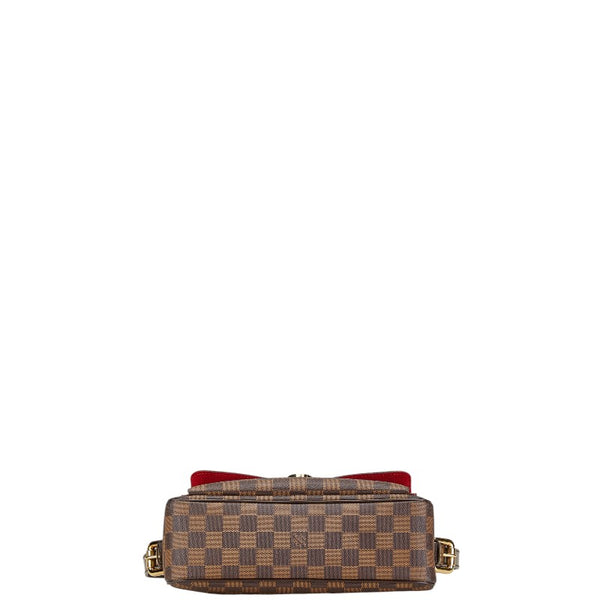 ルイ ヴィトン ダミエ ラヴェッロGM 斜め掛け ショルダーバッグ N60006 ブラウン PVC レザー レディース LOUIS VUITTON 【中古】