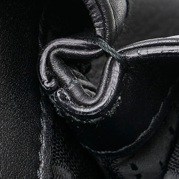 サルヴァトーレフェラガモ ガンチーニ ハンドバッグ ショルダーバッグ 2WAY AB-21 C537 ブラック レザー レディース Salvatore Ferragamo 【中古】