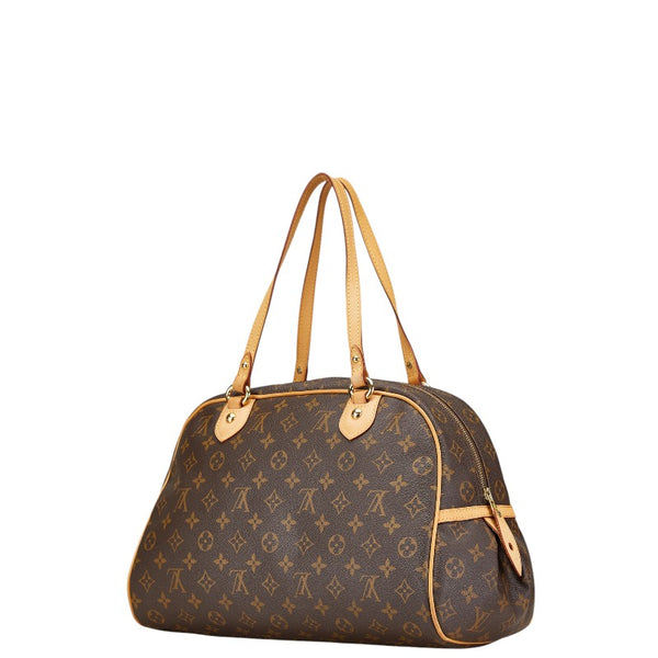 ルイ ヴィトン モノグラム モントグレイユGM ハンドバッグ M95566 ブラウン PVC レザー レディース LOUIS VUITTON 【中古】
