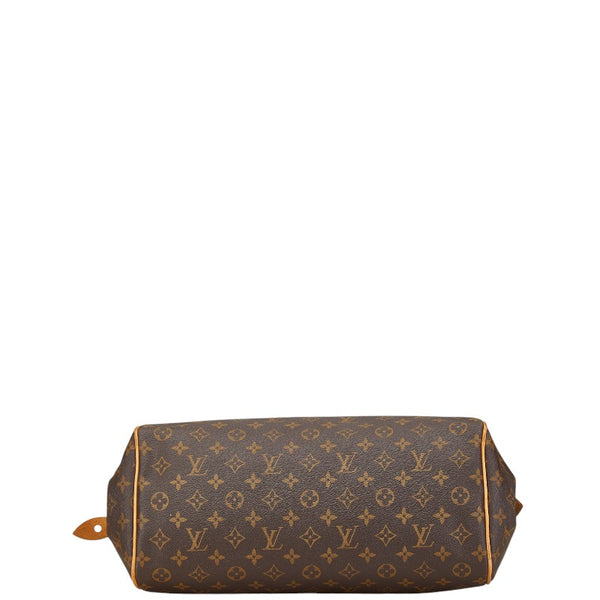 ルイ ヴィトン モノグラム モントグレイユGM ハンドバッグ M95566 ブラウン PVC レザー レディース LOUIS VUITTON 【中古】
