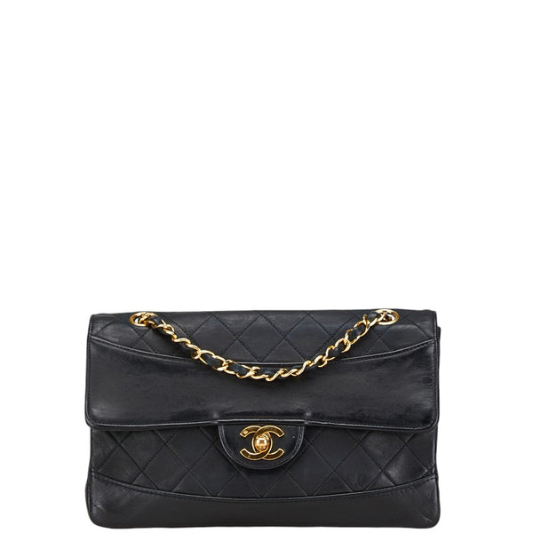 シャネル マトラッセ ココマーク チェーン ショルダーバッグ ハンドバッグ ブラック ラムスキン レディース CHANEL 【中古】