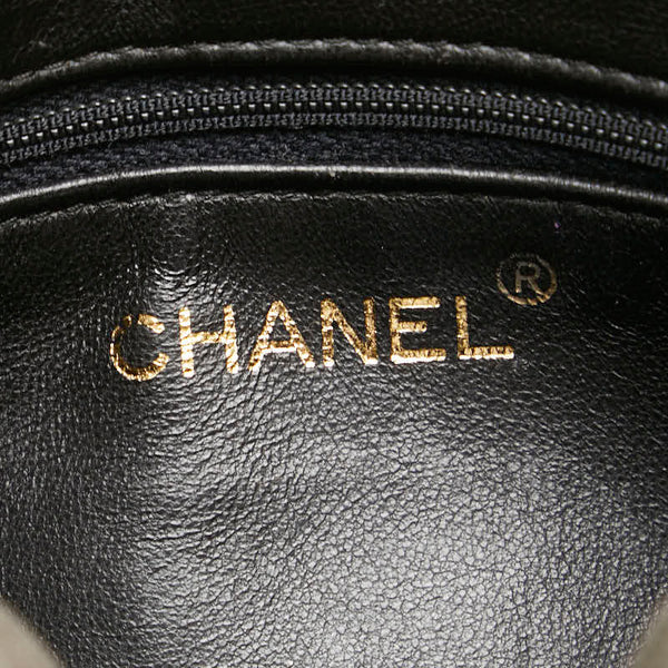 シャネル マトラッセ ココマーク フリンジ チェーン ショルダーバッグ グレー ゴールド スウェード レディース CHANEL 【中古】