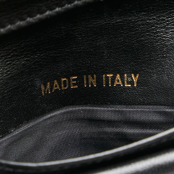 シャネル ココマーク 二つ折り財布 ブラック キャビアスキン レディース CHANEL 【中古】