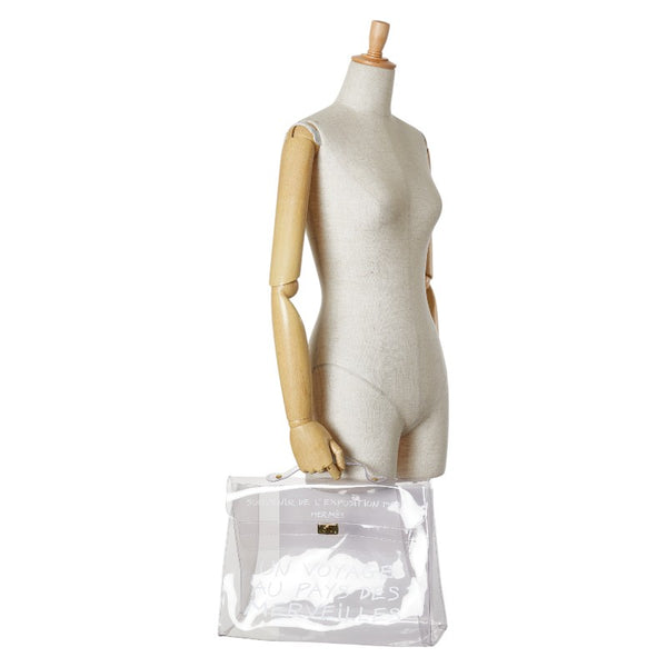 エルメス ビニールケリー 「不思議の国、エルメスへの旅」 ハンドバッグ トートバッグ クリア ビニール レディース HERMES 【中古】