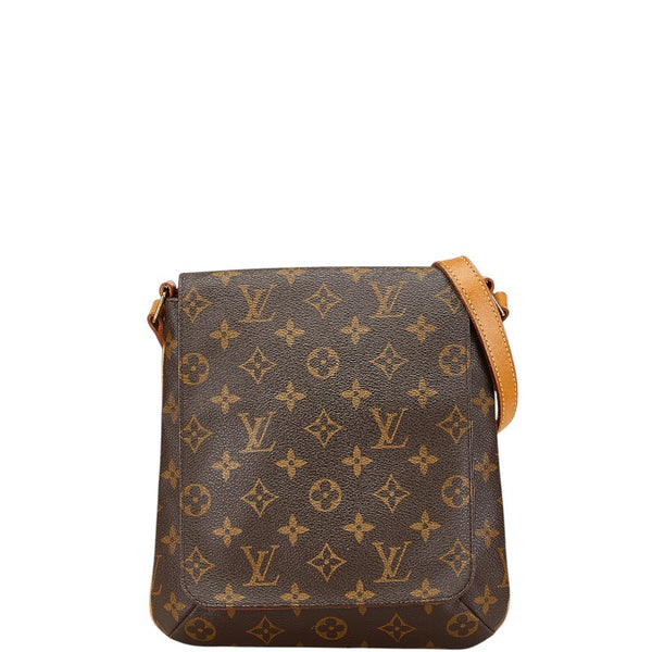 ルイ ヴィトン モノグラム ミュゼットサルサ ショート ショルダーバッグ M51258 ブラウン PVC レザー レディース LOUIS VUITTON 【中古】
