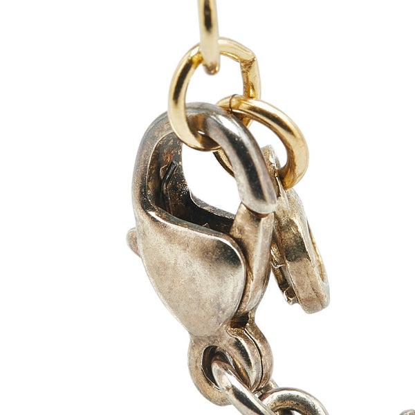 シャネル ココマーク ラインストーン ネックレス ゴールド メッキ レディース CHANEL 【中古】