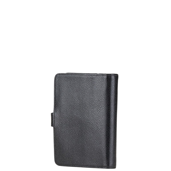 シャネル ココマーク 手帳カバー アジェンダ ブラック キャビアスキン レディース CHANEL 【中古】