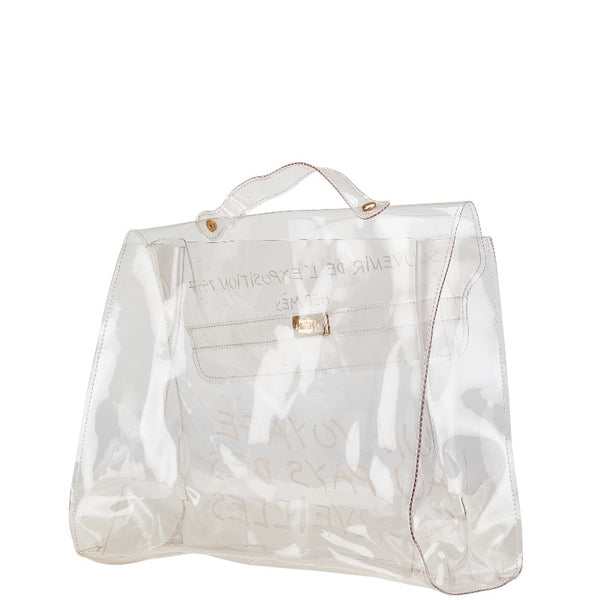 エルメス ビニールケリー 不思議の国 エルメスへの旅展 ハンドバッグ トートバッグ クリア ビニール レディース HERMES 【中古】