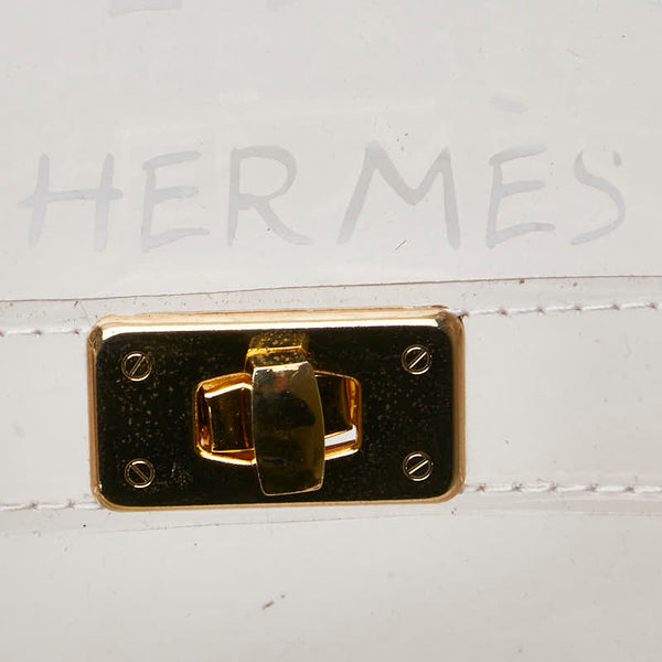 エルメス ビニールケリー 不思議の国 エルメスへの旅展 ハンドバッグ トートバッグ クリア ビニール レディース HERMES 【中古】