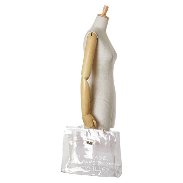 エルメス ビニールケリー 不思議の国 エルメスへの旅展 ハンドバッグ トートバッグ クリア ビニール レディース HERMES 【中古】