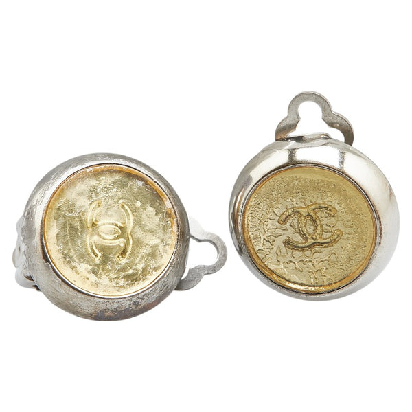 シャネル ココマーク イヤリング シルバー ゴールド メタル レディース CHANEL 【中古】