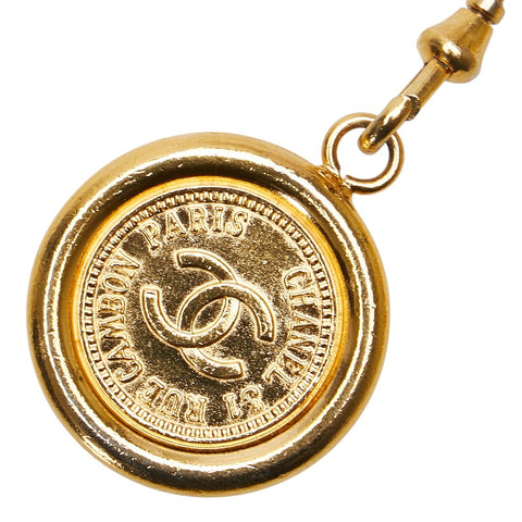 シャネル 31 カンボン ココマーク メダリオン チェーン ベルト ゴールド メッキ レディース CHANEL 【中古】