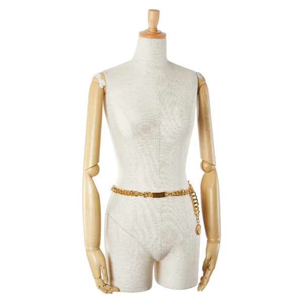 シャネル 31 カンボン ココマーク メダリオン チェーン ベルト ゴールド メッキ レディース CHANEL 【中古】