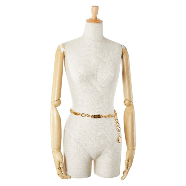 シャネル 31 カンボン ココマーク メダリオン チェーン ベルト ゴールド メッキ レディース CHANEL 【中古】