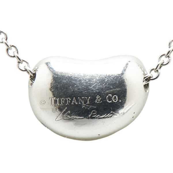 ティファニー ビーン パヴェダイヤ ネックレス Pt950 プラチナ レディース TIFFANY&Co. 【中古】