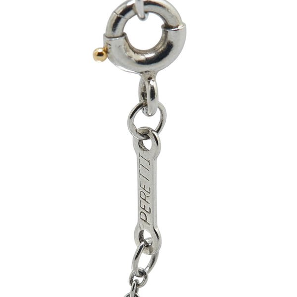 ティファニー ビーン パヴェダイヤ ネックレス Pt950 プラチナ レディース TIFFANY&Co. 【中古】