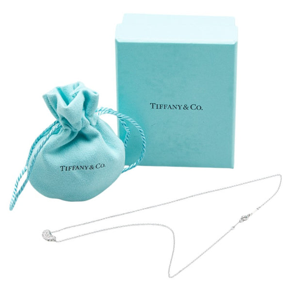 ティファニー ビーン パヴェダイヤ ネックレス Pt950 プラチナ レディース TIFFANY&Co. 【中古】