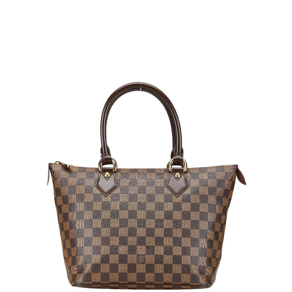 ルイ ヴィトン ダミエ サレヤPM トートバッグ ハンドバッグ N51183 ブラウン PVC レザー レディース LOUIS VUITTON 【中古】