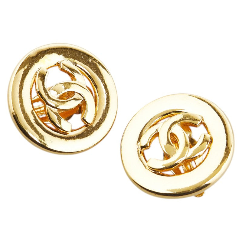 シャネル ココマーク イヤリング ゴールド メッキ レディース CHANEL 【中古】