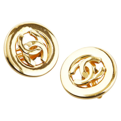 シャネル ココマーク イヤリング ゴールド メッキ レディース CHANEL 【中古】