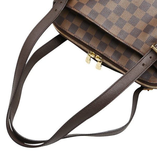 ルイ ヴィトン ダミエ ベレムMM ハンドバッグ N51174 ブラウン PVC レザー レディース LOUIS VUITTON 【中古】
