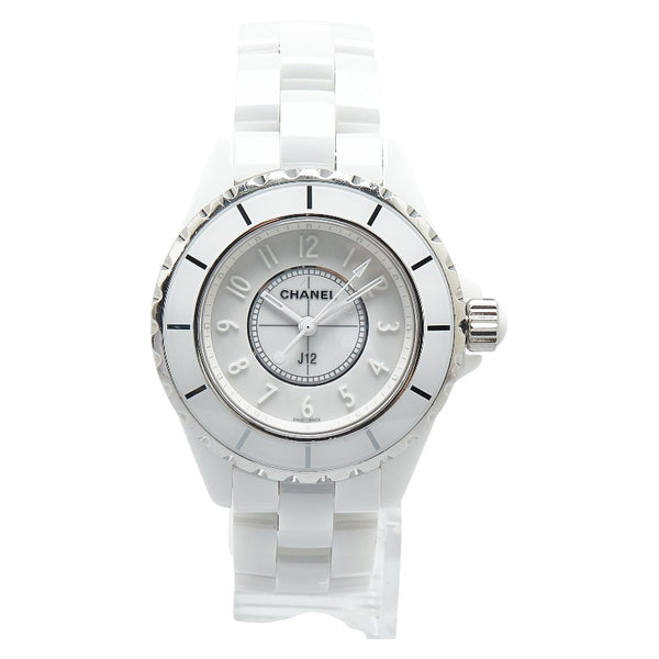 シャネル 10th ANNIVERSARY LIMITED EDITION J12 ホワイトファントム 腕時計 H3442 クオーツ ホワイト文字盤 セラミック ステンレススチール レディース CHANEL 【中古】