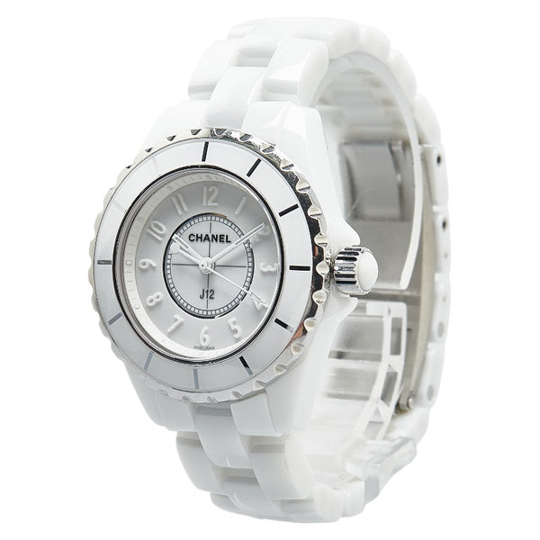 シャネル 10th ANNIVERSARY LIMITED EDITION J12 ホワイトファントム 腕時計 H3442 クオーツ ホワイト文字盤 セラミック ステンレススチール レディース CHANEL 【中古】