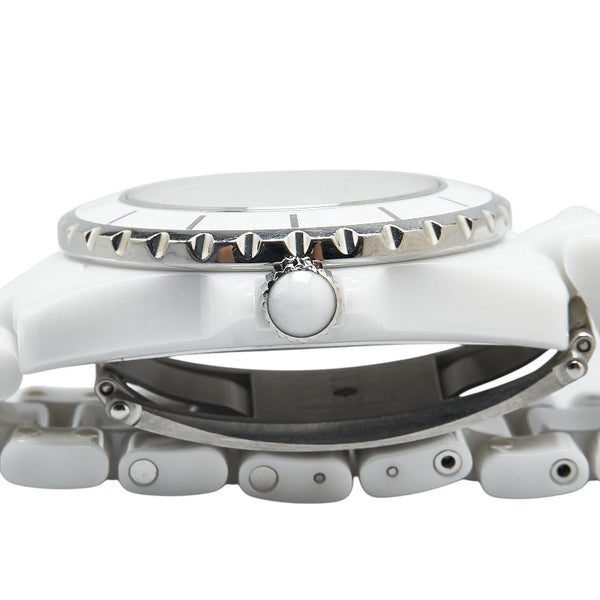 シャネル 10th ANNIVERSARY LIMITED EDITION J12 ホワイトファントム 腕時計 H3442 クオーツ ホワイト文字盤 セラミック ステンレススチール レディース CHANEL 【中古】