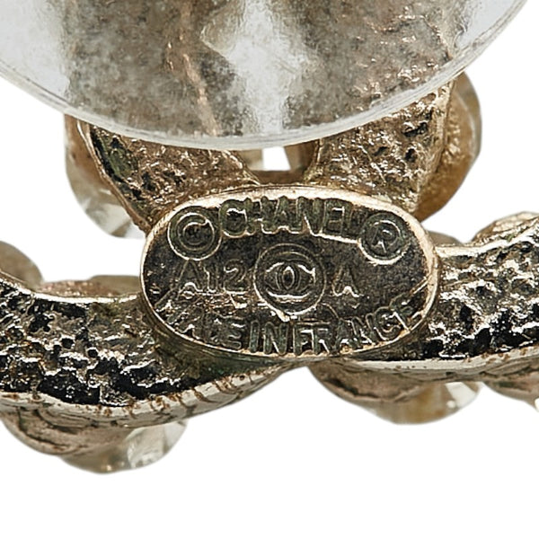 シャネル ココマーク ラインストーン ピアス ゴールド メッキ レディース CHANEL 【中古】