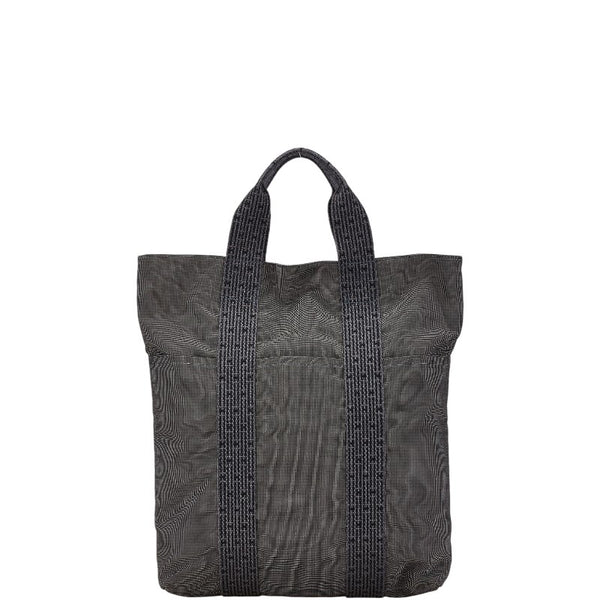 エルメス エールライン カバス ハンドバッグ トートバッグ グレー キャンバス レディース HERMES 【中古】