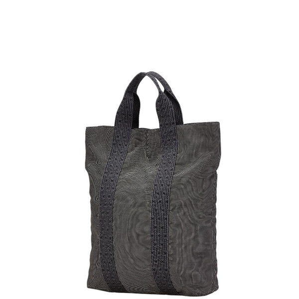 エルメス エールライン カバス ハンドバッグ トートバッグ グレー キャンバス レディース HERMES 【中古】