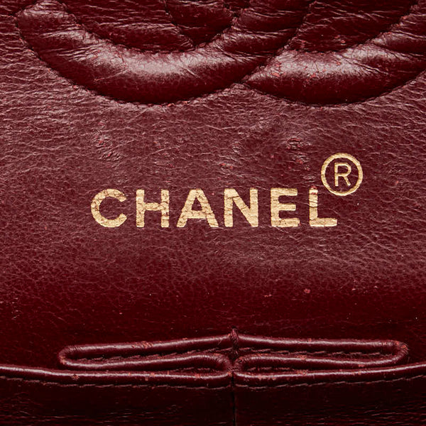 シャネル マトラッセ23 ダブルフラップ ココマーク チェーン ショルダーバッグ ブラック ラムスキン レディース CHANEL 【中古】