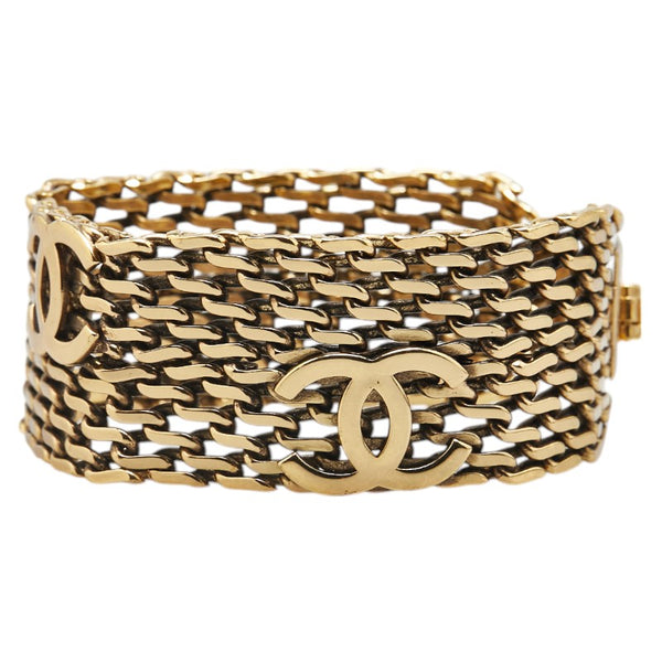 シャネル ヴィンテージ ココマーク ブレスレット ゴールド メッキ レディース CHANEL 【中古】