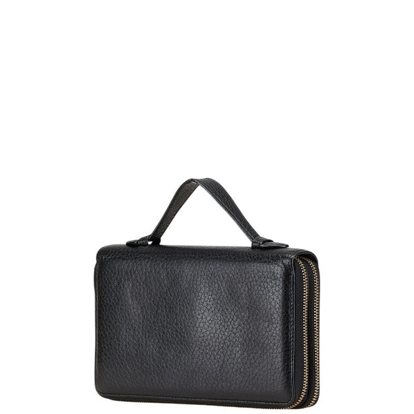 グッチ インターロッキングG ソーホー 長財布 336286 ブラック レザー レディース GUCCI 【中古】