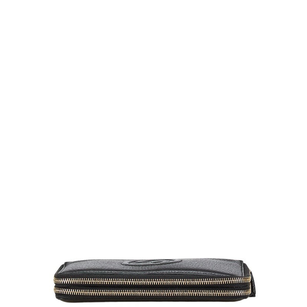 グッチ インターロッキングG ソーホー 長財布 336286 ブラック レザー レディース GUCCI 【中古】