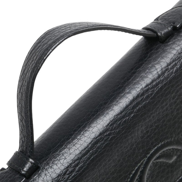 グッチ インターロッキングG ソーホー 長財布 336286 ブラック レザー レディース GUCCI 【中古】