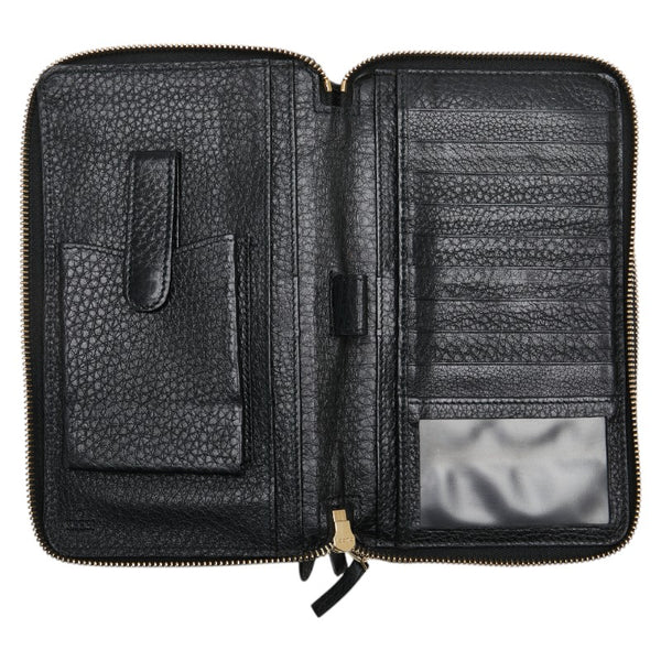 グッチ インターロッキングG ソーホー 長財布 336286 ブラック レザー レディース GUCCI 【中古】