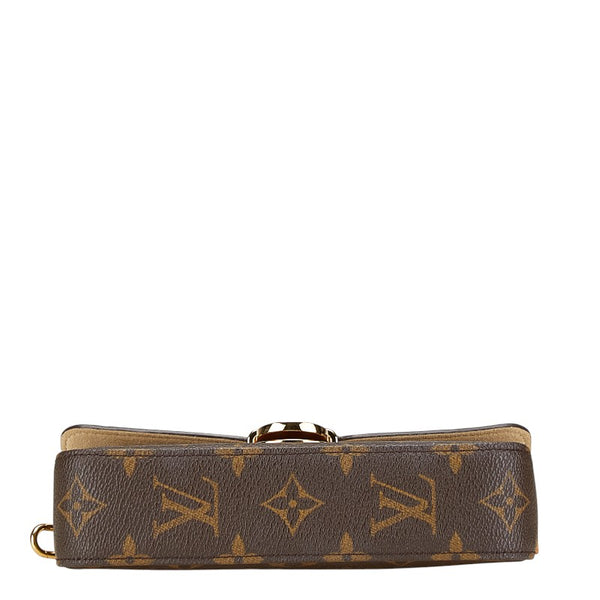 ルイ ヴィトン モノグラム ポシェット ラグーン メガネ サングラスケース M60008 ブラウン PVC レザー レディース LOUIS VUITTON 【中古】