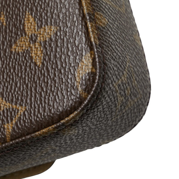 ルイ ヴィトン モノグラム ポシェット ラグーン メガネ サングラスケース M60008 ブラウン PVC レザー レディース LOUIS VUITTON 【中古】