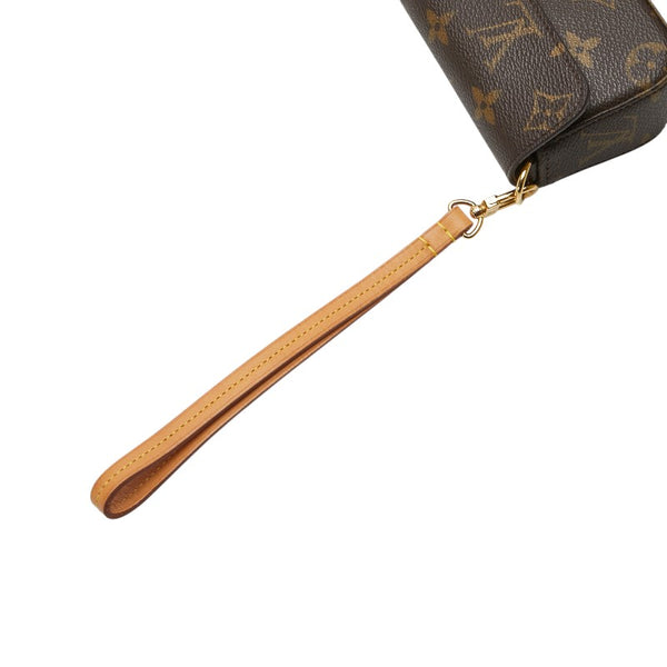 ルイ ヴィトン モノグラム ポシェット ラグーン メガネ サングラスケース M60008 ブラウン PVC レザー レディース LOUIS VUITTON 【中古】