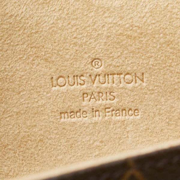 ルイ ヴィトン モノグラム ポシェット ラグーン メガネ サングラスケース M60008 ブラウン PVC レザー レディース LOUIS VUITTON 【中古】