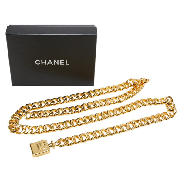 シャネル ロゴ 香水 パフューム チェーンベルト ゴールド メッキ レディース CHANEL 【中古】