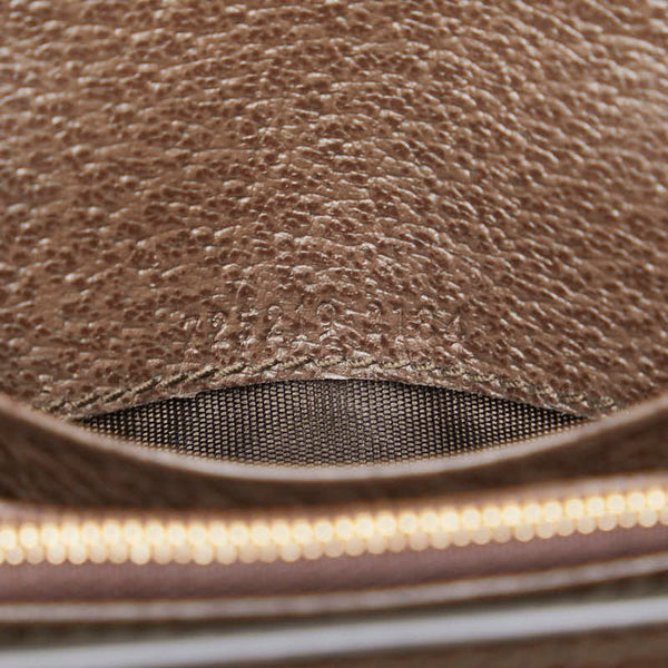 グッチ GGスプリーム ブロンディ ミディアム チェーンウォレット ショルダーバッグ 725219 ブラウン PVC レザー レディース GUCCI 【中古】