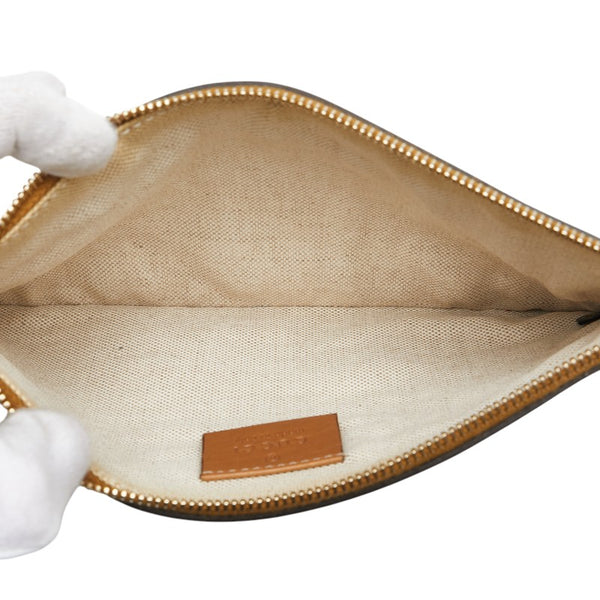 グッチ GGキャンバス ショルダーバッグ トートバッグ 247209 ベージュ ブラウン キャンバス レザー レディース GUCCI 【中古】