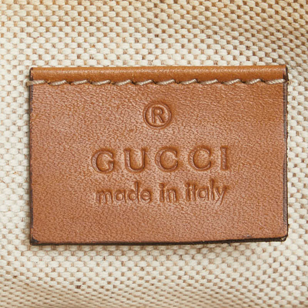 グッチ GGキャンバス ショルダーバッグ トートバッグ 247209 ベージュ ブラウン キャンバス レザー レディース GUCCI 【中古】